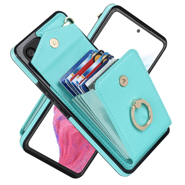Custodia per telefono con slot per schede RFID con supporto ad anello, For Samsung Galaxy A53 5G, For Samsung Galaxy A71 5G, For Samsung Galaxy S20, For Samsung Galaxy S20 Ultra