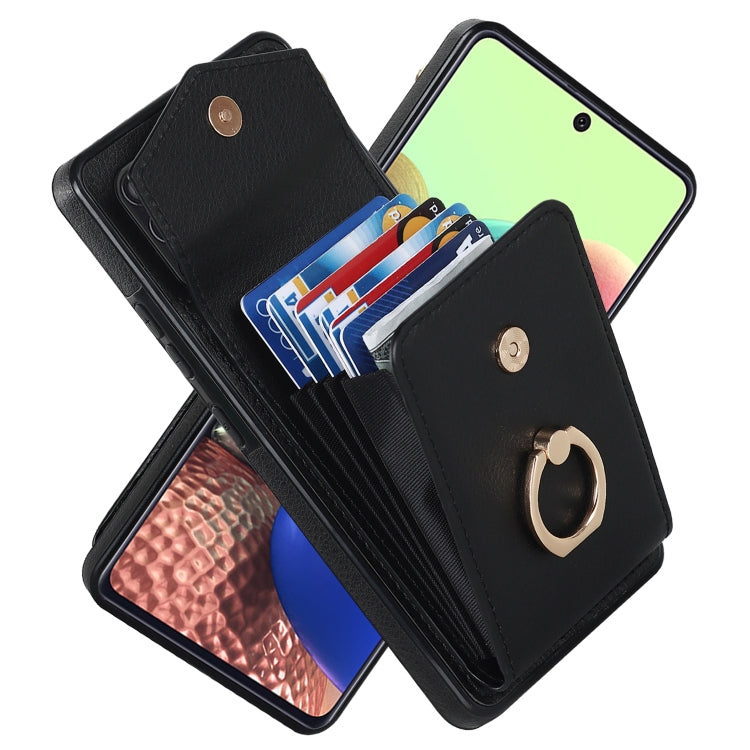 Custodia per telefono con slot per schede RFID con supporto ad anello, For Samsung Galaxy A53 5G, For Samsung Galaxy A71 5G, For Samsung Galaxy S20, For Samsung Galaxy S20 Ultra