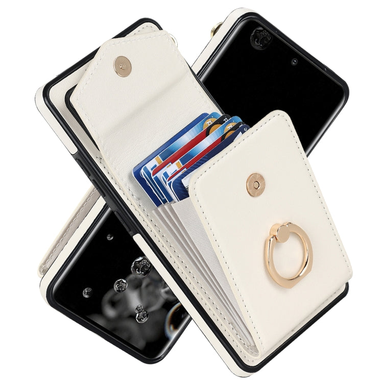 Custodia per telefono con slot per schede RFID con supporto ad anello, For Samsung Galaxy A53 5G, For Samsung Galaxy A71 5G, For Samsung Galaxy S20, For Samsung Galaxy S20 Ultra