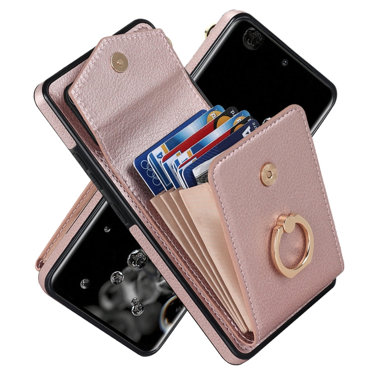 Custodia per telefono con slot per schede RFID con supporto ad anello, For Samsung Galaxy A53 5G, For Samsung Galaxy A71 5G, For Samsung Galaxy S20, For Samsung Galaxy S20 Ultra
