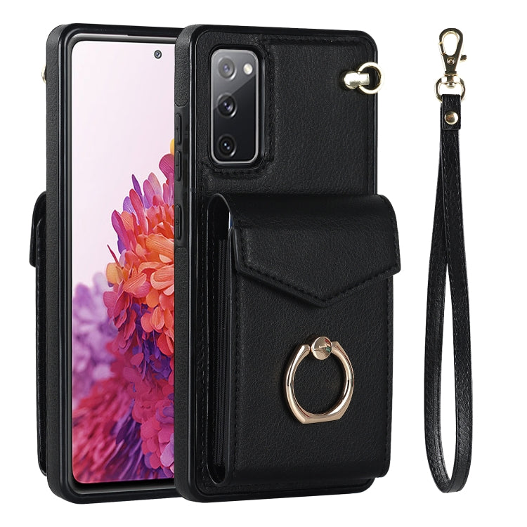 Custodia per telefono con slot per schede RFID con supporto ad anello, For Samsung Galaxy S20 FE, For Samsung Galaxy S20+