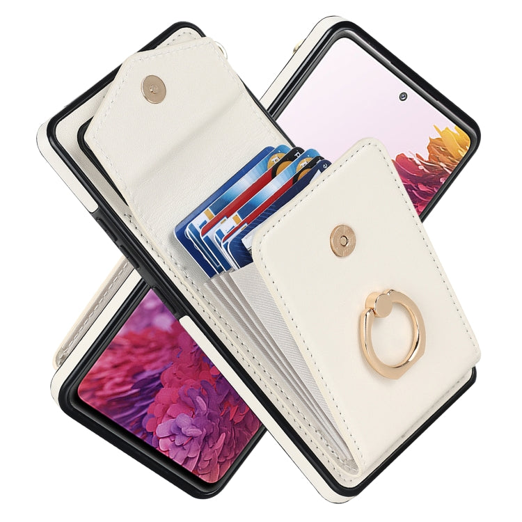 Custodia per telefono con slot per schede RFID con supporto ad anello, For Samsung Galaxy S20 FE, For Samsung Galaxy S20+