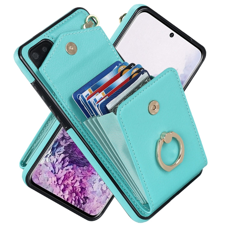 Custodia per telefono con slot per schede RFID con supporto ad anello, For Samsung Galaxy S20 FE, For Samsung Galaxy S20+