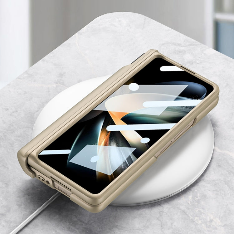 Custodia per telefono antiurto con cerniera pieghevole magnetica GKK con cinturino da polso, For Samsung Galaxy Z Fold4
