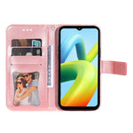 Custodia per telefono in pelle goffrata con fiori a 7 petali, For Xiaomi Redmi A1+, For Xiaomi Redmi 11 Prime 4G, For Xiaomi Redmi Note 12 China, For Xiaomi Redmi Note 12 Pro 5G China
