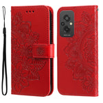 Custodia per telefono in pelle goffrata con fiori a 7 petali, For Xiaomi Redmi A1+, For Xiaomi Redmi 11 Prime 4G, For Xiaomi Redmi Note 12 China, For Xiaomi Redmi Note 12 Pro 5G China