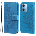 Custodia per telefono in pelle goffrata con fiori a 7 petali, For Xiaomi Redmi A1+, For Xiaomi Redmi 11 Prime 4G, For Xiaomi Redmi Note 12 China, For Xiaomi Redmi Note 12 Pro 5G China