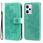 Custodia per telefono in pelle goffrata con fiori a 7 petali, For Xiaomi Redmi A1+, For Xiaomi Redmi 11 Prime 4G, For Xiaomi Redmi Note 12 China, For Xiaomi Redmi Note 12 Pro 5G China