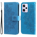 Custodia per telefono in pelle goffrata con fiori a 7 petali, For Xiaomi Redmi A1+, For Xiaomi Redmi 11 Prime 4G, For Xiaomi Redmi Note 12 China, For Xiaomi Redmi Note 12 Pro 5G China