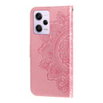 Custodia per telefono in pelle goffrata con fiori a 7 petali, For Xiaomi Redmi Note 12 Pro+ China