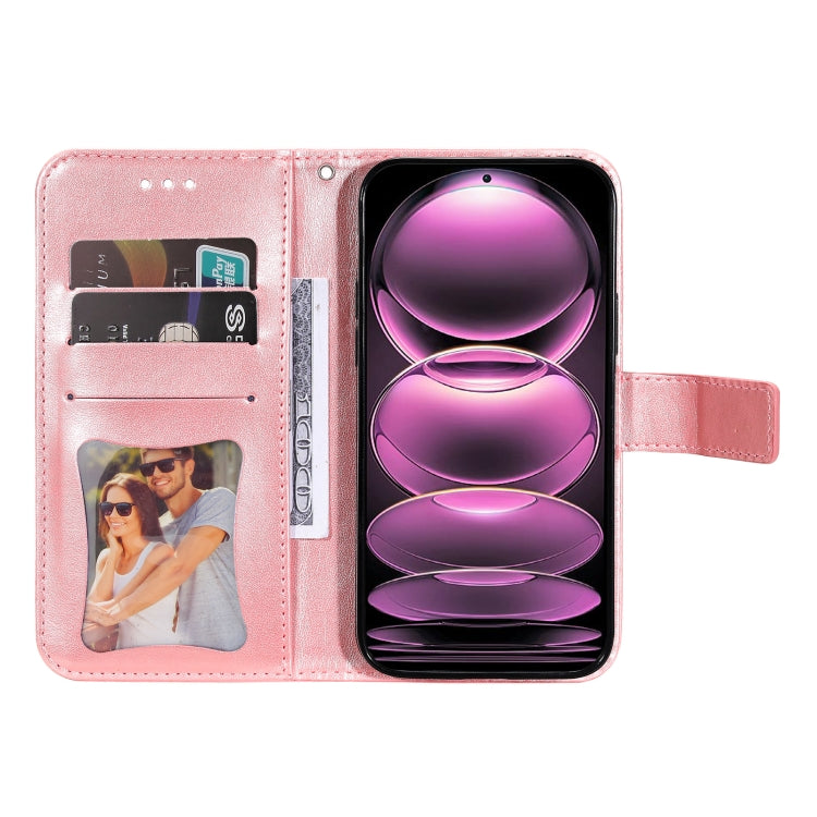 Custodia per telefono in pelle goffrata con fiori a 7 petali, For Xiaomi Redmi Note 12 Pro+ China