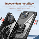 Custodia per telefono con protezione dell'obiettivo in TPU + PC con supporto per anello, For iPhone 11, For iPhone 11 Pro, For iPhone 11 Pro Max, For iPhone XS / X