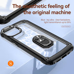 Custodia per telefono con protezione dell'obiettivo in TPU + PC con supporto per anello, For iPhone 11, For iPhone 11 Pro, For iPhone 11 Pro Max, For iPhone XS / X