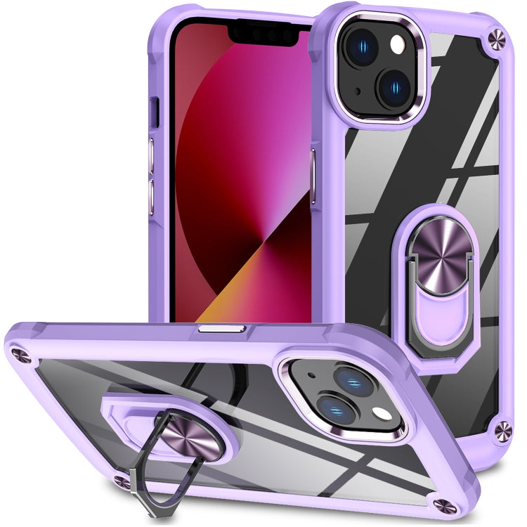 Custodia per telefono con protezione dell'obiettivo in TPU + PC con supporto per anello, For iPhone 11, For iPhone 11 Pro, For iPhone 11 Pro Max, For iPhone XS / X