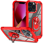 Custodia per telefono con protezione dell'obiettivo in TPU + PC con supporto per anello, For iPhone 11, For iPhone 11 Pro, For iPhone 11 Pro Max, For iPhone XS / X