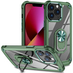 Custodia per telefono con protezione dell'obiettivo in TPU + PC con supporto per anello, For iPhone 11, For iPhone 11 Pro, For iPhone 11 Pro Max, For iPhone XS / X