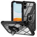 Custodia per telefono con protezione dell'obiettivo in TPU + PC con supporto per anello, For iPhone 11, For iPhone 11 Pro, For iPhone 11 Pro Max, For iPhone XS / X