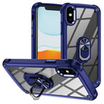 Custodia per telefono con protezione dell'obiettivo in TPU + PC con supporto per anello, For iPhone 11, For iPhone 11 Pro, For iPhone 11 Pro Max, For iPhone XS / X