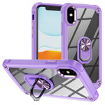 Custodia per telefono con protezione dell'obiettivo in TPU + PC con supporto per anello, For iPhone 11, For iPhone 11 Pro, For iPhone 11 Pro Max, For iPhone XS / X