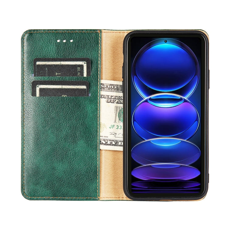 Custodia per telefono in pelle magnetica tinta unita a olio lucido, For Motorola Moto G72 4G, For vivo V25 Pro 5G, For Xiaomi Redmi Note 12 China, For Xiaomi Redmi Note 12 Pro 5G China