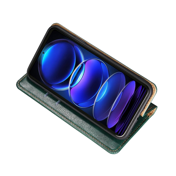 Custodia per telefono in pelle magnetica tinta unita a olio lucido, For Motorola Moto G72 4G, For vivo V25 Pro 5G, For Xiaomi Redmi Note 12 China, For Xiaomi Redmi Note 12 Pro 5G China