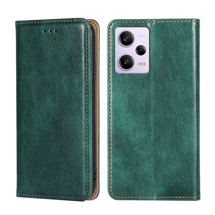 Custodia per telefono in pelle magnetica tinta unita a olio lucido, For Motorola Moto G72 4G, For vivo V25 Pro 5G, For Xiaomi Redmi Note 12 China, For Xiaomi Redmi Note 12 Pro 5G China