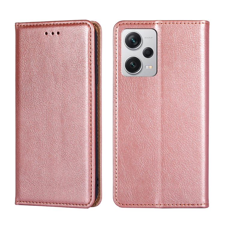 Custodia per telefono in pelle magnetica tinta unita a olio lucido, For Xiaomi Redmi Note 12 Pro+ China, For Xiaomi Redmi A1+ 4G, For Xiaomi Poco M5s 4G/Redmi Note 11 SE India, For Samsung Galaxy A14 5G