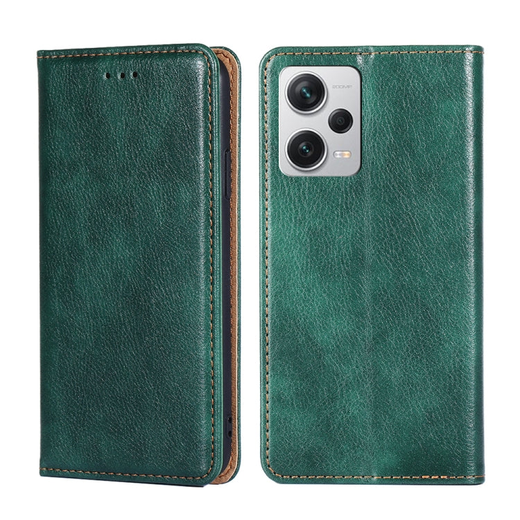 Custodia per telefono in pelle magnetica tinta unita a olio lucido, For Xiaomi Redmi Note 12 Pro+ China, For Xiaomi Redmi A1+ 4G, For Xiaomi Poco M5s 4G/Redmi Note 11 SE India, For Samsung Galaxy A14 5G