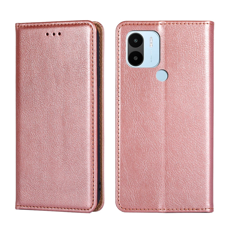 Custodia per telefono in pelle magnetica tinta unita a olio lucido, For Xiaomi Redmi Note 12 Pro+ China, For Xiaomi Redmi A1+ 4G, For Xiaomi Poco M5s 4G/Redmi Note 11 SE India, For Samsung Galaxy A14 5G