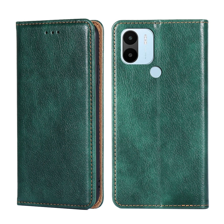Custodia per telefono in pelle magnetica tinta unita a olio lucido, For Xiaomi Redmi Note 12 Pro+ China, For Xiaomi Redmi A1+ 4G, For Xiaomi Poco M5s 4G/Redmi Note 11 SE India, For Samsung Galaxy A14 5G