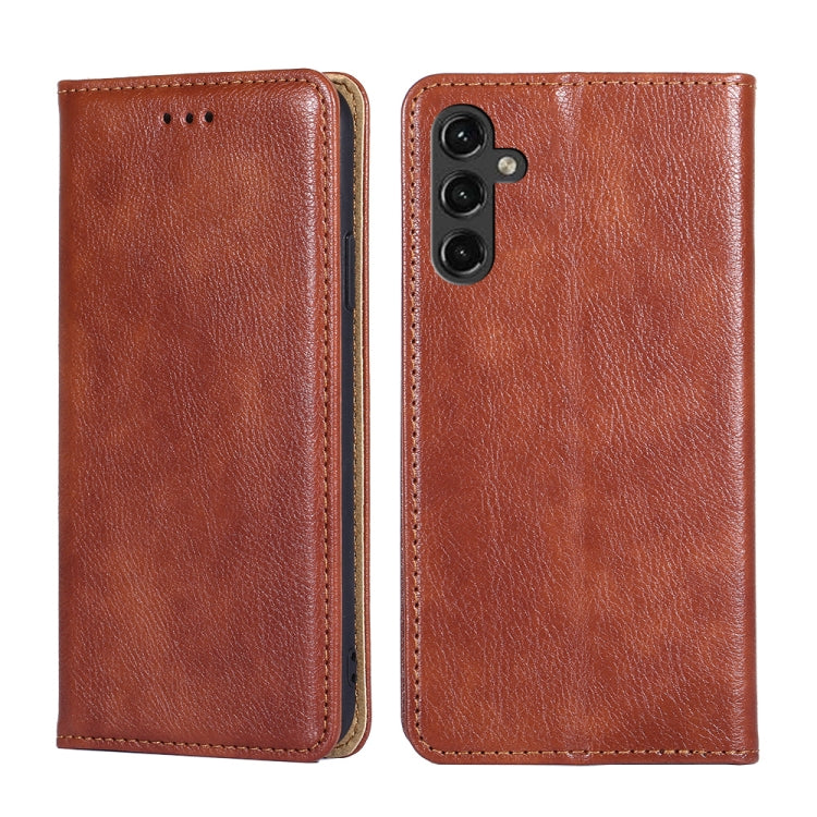 Custodia per telefono in pelle magnetica tinta unita a olio lucido, For Xiaomi Redmi Note 12 Pro+ China, For Xiaomi Redmi A1+ 4G, For Xiaomi Poco M5s 4G/Redmi Note 11 SE India, For Samsung Galaxy A14 5G