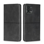 Custodia per telefono in pelle magnetica con trama di mucca, For Motorola Moto G72 4G, For vivo V25 Pro 5G, For Xiaomi Redmi Note 12 China, For Xiaomi Redmi Note 12 Pro 5G China