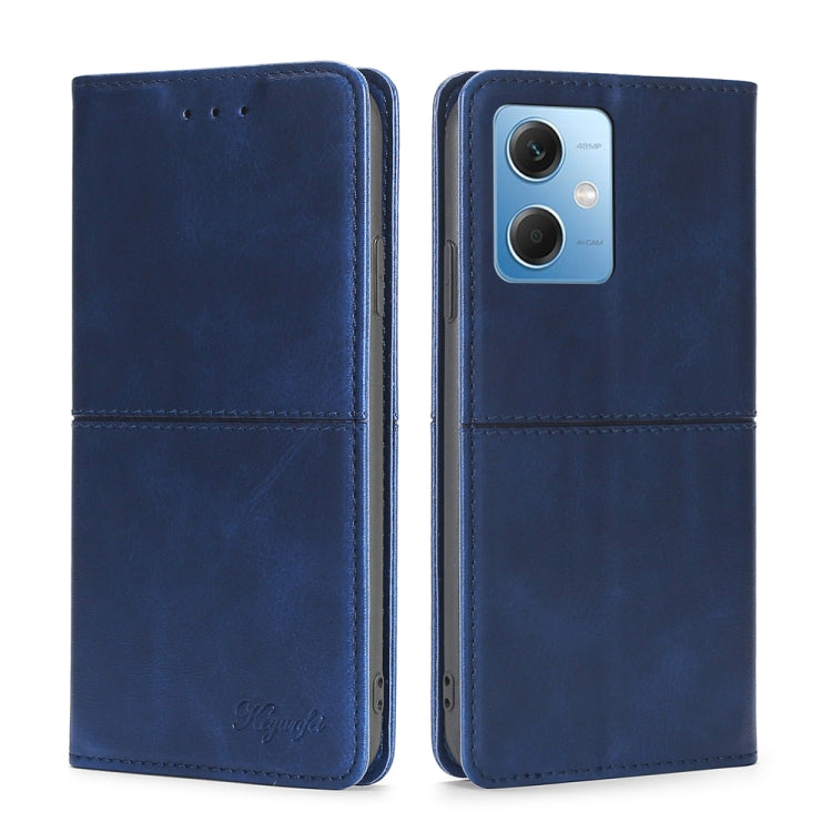 Custodia per telefono in pelle magnetica con trama di mucca, For Motorola Moto G72 4G, For vivo V25 Pro 5G, For Xiaomi Redmi Note 12 China, For Xiaomi Redmi Note 12 Pro 5G China