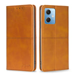Custodia per telefono in pelle magnetica con trama di mucca, For Motorola Moto G72 4G, For vivo V25 Pro 5G, For Xiaomi Redmi Note 12 China, For Xiaomi Redmi Note 12 Pro 5G China
