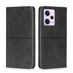 Custodia per telefono in pelle magnetica con trama di mucca, For Motorola Moto G72 4G, For vivo V25 Pro 5G, For Xiaomi Redmi Note 12 China, For Xiaomi Redmi Note 12 Pro 5G China