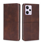 Custodia per telefono in pelle magnetica con trama di mucca, For Motorola Moto G72 4G, For vivo V25 Pro 5G, For Xiaomi Redmi Note 12 China, For Xiaomi Redmi Note 12 Pro 5G China