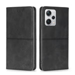 Custodia per telefono in pelle magnetica con trama di mucca, For Xiaomi Redmi Note 12 Pro+ China, For Xiaomi Redmi A1+ 4G, For Xiaomi Poco M5s 4G/Redmi Note 11 SE India, For Samsung Galaxy A14 5G