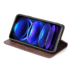 Custodia per telefono in pelle magnetica con trama di mucca, For Xiaomi Redmi Note 12 Pro+ China, For Xiaomi Redmi A1+ 4G, For Xiaomi Poco M5s 4G/Redmi Note 11 SE India, For Samsung Galaxy A14 5G
