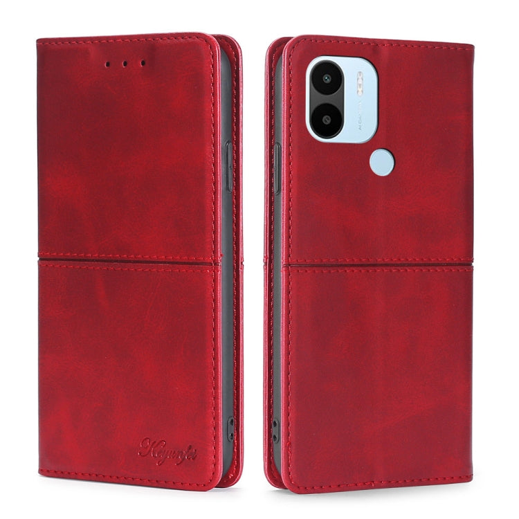 Custodia per telefono in pelle magnetica con trama di mucca, For Xiaomi Redmi Note 12 Pro+ China, For Xiaomi Redmi A1+ 4G, For Xiaomi Poco M5s 4G/Redmi Note 11 SE India, For Samsung Galaxy A14 5G