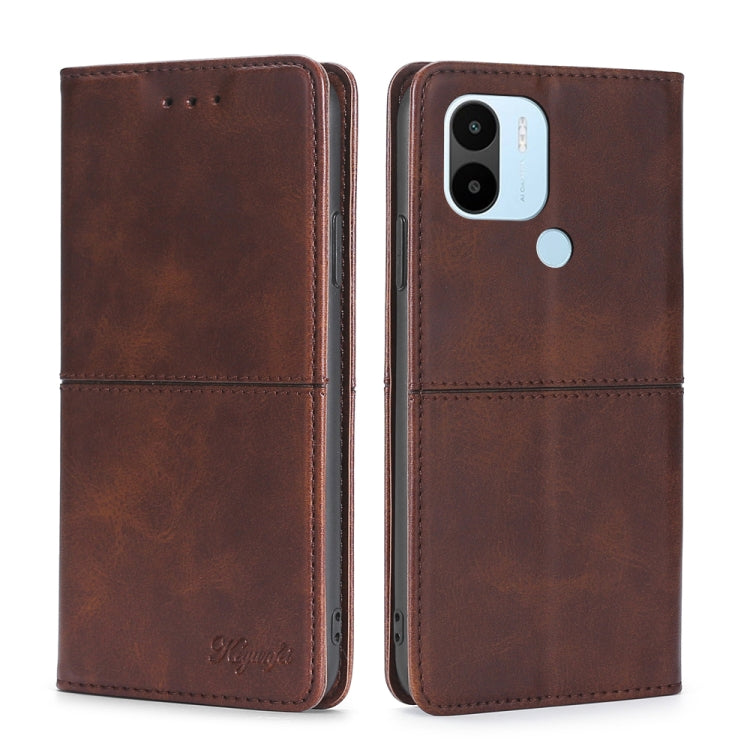Custodia per telefono in pelle magnetica con trama di mucca, For Xiaomi Redmi Note 12 Pro+ China, For Xiaomi Redmi A1+ 4G, For Xiaomi Poco M5s 4G/Redmi Note 11 SE India, For Samsung Galaxy A14 5G