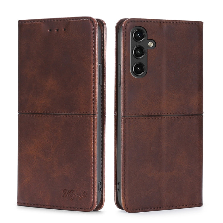 Custodia per telefono in pelle magnetica con trama di mucca, For Xiaomi Redmi Note 12 Pro+ China, For Xiaomi Redmi A1+ 4G, For Xiaomi Poco M5s 4G/Redmi Note 11 SE India, For Samsung Galaxy A14 5G