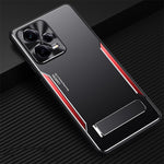 Custodia per telefono Blade Series TPU + lega di titanio con supporto, For Xiaomi Redmi Note 12 Pro+ China, For Xiaomi Redmi Note 12 Pro 5G China, For Xiaomi Redmi Note 12 China, For Honor Play 40 Plus