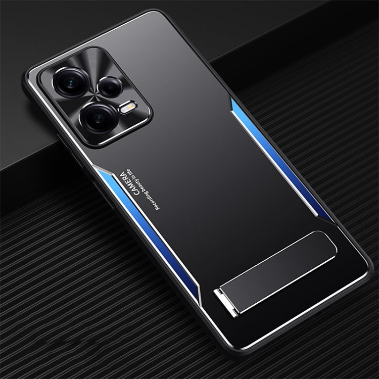 Custodia per telefono Blade Series TPU + lega di titanio con supporto, For Xiaomi Redmi Note 12 Pro+ China, For Xiaomi Redmi Note 12 Pro 5G China, For Xiaomi Redmi Note 12 China, For Honor Play 40 Plus