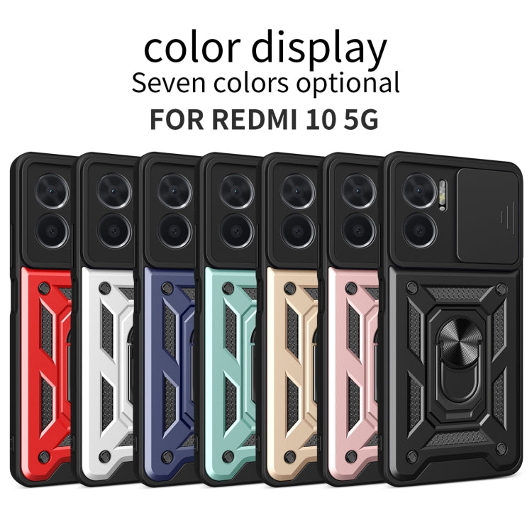 Design della fotocamera scorrevole Custodia per telefono in TPU + PC, For Xiaomi Redmi 10 5G, For Xiaomi Redmi Note 12 5G Global / Poco X5