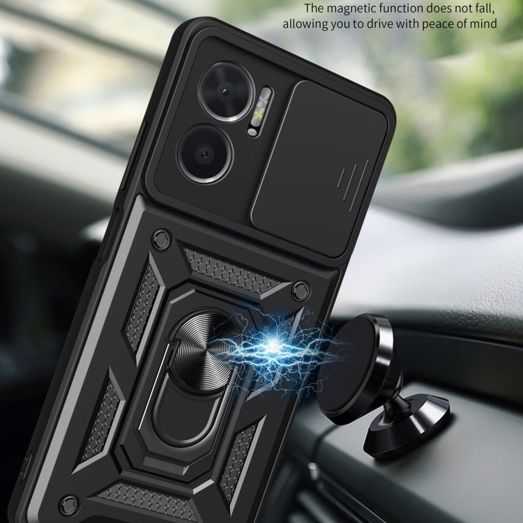 Design della fotocamera scorrevole Custodia per telefono in TPU + PC, For Xiaomi Redmi 10 5G, For Xiaomi Redmi Note 12 5G Global / Poco X5