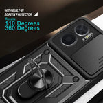 Design della fotocamera scorrevole Custodia per telefono in TPU + PC, For Xiaomi Redmi 10 5G, For Xiaomi Redmi Note 12 5G Global / Poco X5