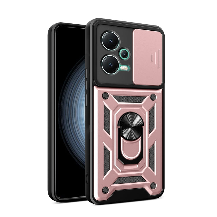 Design della fotocamera scorrevole Custodia per telefono in TPU + PC, For Xiaomi Redmi 10 5G, For Xiaomi Redmi Note 12 5G Global / Poco X5