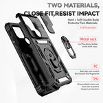 Custodia per telefono con supporto per camshield scorrevole, For Xiaomi Redmi A1/A1+, For Samsung Galaxy A14 5G