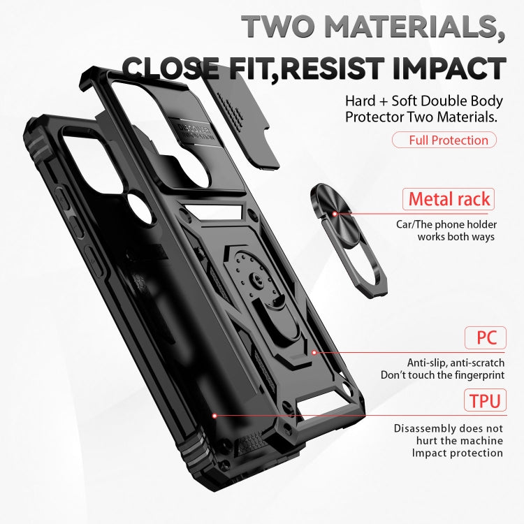 Custodia per telefono con supporto per camshield scorrevole, For Xiaomi Redmi A1/A1+, For Samsung Galaxy A14 5G