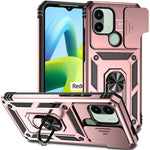 Custodia per telefono con supporto per camshield scorrevole, For Xiaomi Redmi A1/A1+, For Samsung Galaxy A14 5G